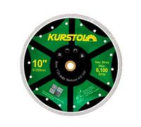 KURSTOL Disque Diamant pour Carrelage - 250mm Disques à Tronçonner Diamantés Ultra Fin pour Porcelaine, carrelage, céramique, marbre, granit, avec 25,4-20-15,875mm Alésage