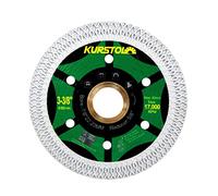 KURSTOL Disque Diamant pour Carrelage - 85mm Disques à Tronçonner Diamantés Ultra Fin pour Porcelaine, carrelage, céramique, marbre, granit, avec 22.23-15.875mm Alésage