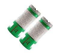 KURSTOL Forets Diamant - 2PCS 25mm foret carrelage Trépans de Forage avec Filetage M14 pour Perçage à sec en Porcelaine Carrelage Granit Marbre scie cloche carrelage