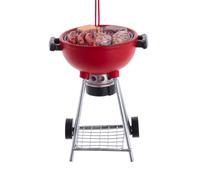 Kurt Adler 3,5 pouces Red Charcoal Grill Christmas Ornement