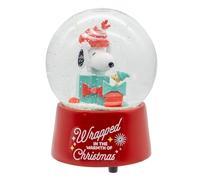 Kurt Adler Boule d'eau Musicale Snoopy avec Cadeaux 100 mm