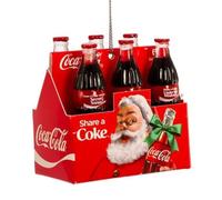Kurt Adler Coca-COLA Share A Coke 6-Pack Bottles Ornament