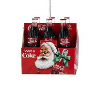 Kurt Adler Coca-COLA Share A Coke 6-Pack Bottles Ornament
