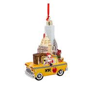 Kurt Adler Décoration en Verre Père Noël dans Un Taxi 12,7 cm