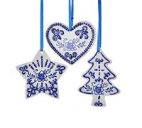 Kurt Adler Delft Bleu Ornement Ensemble