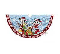 Kurt Adler DN7166 Jupe de Sapin en Satin Motif Mickey et Minnie Multicolore 122 cm