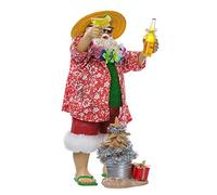 Kurt Adler Fabriche' Beach Santa, 25,4 cm, Lot de 2 pièces