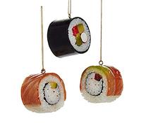 Kurt Adler Lot de 3 décorations en Plastique pour sushis