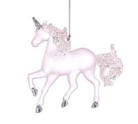 Kurt Adler Matte Pink Unicorn with Glitter Ornament