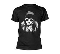 KURT COBAIN - ONE COLOUR BLACK T-Shirt X-Large
