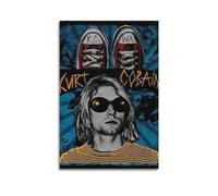 Kurt Cobain Poster artistique pour décoration de chambre, salon - 30 x 45 cm - Sans cadre