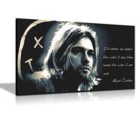 Kurt Cobain Qoute Pwi Rather Be Hated Impression sur toile Poster 76,2 x 40,6 cm