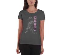 Kurt Cobain T Shirt Standing Portrait Logo Nouveau Officiel Femme Skinny Fit Size XL