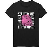 Kurt Cobain - T-Shirt # Xxl Unisex Black # Head Shot Frame