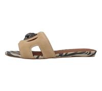 Kurt Geiger - Eagle Cut Out Flat Sdl - Femme - Chaussures - Brun - Taille: 38 EU
