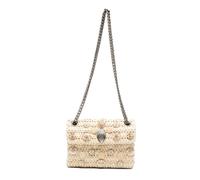 Kurt Geiger - Floral-Embellishment Chain Cross Body Bag - Femme - Sacs - Beige - Taille: ONE Size