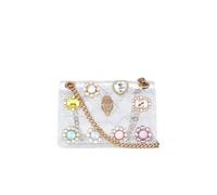 Kurt Geiger - Mini Sac Kensington Gem en Vinyle - Femme - Sacs - Blanc - Taille: ONE Size