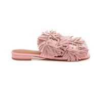 Kurt Geiger - Raffia Buckle Flat Sandal - Femme - Chaussures - Rose - Taille: 36 EU