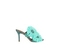 Kurt Geiger - Raffia Buckle Heel - Femme - Chaussures - Vert - Taille: 38 EU