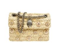Kurt Geiger - Raffia Mini Kensington - Femme - Sacs - Beige - Taille: ONE Size