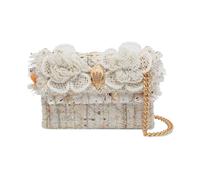 Kurt Geiger - Tweed Mini Kensington - Femme - Sacs - Blanc - Taille: ONE Size