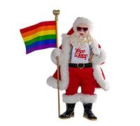 Kurt S. Adler Fabriché Pride Père Noël, 25,4 cm, Multicolore