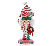 Kurt S. Adler Hollywood Cupcake Swirl Chapeau Casse-Noisette, 30,5 cm, Rouge, Blanc et Vert, Fantasme, Noël