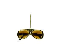 Kurt S. Adler YAMEP2903 Elvis Presley Sunglasses Ornament 3.5"" Gold Christmas