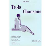 Kurt weill: trois chansons (voice/piano)
