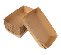 KURTT 200 boîtes à snacks, Boîte à frites, boîtes en carton, contenants jetables, intérieur revêtu de PE et ingraissable (200, A14)