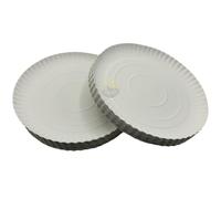 KURTT - Lot de 200 assiettes en carton - Ø 28 cm - Assiettes en carton - Assiettes jetables en papier - Vaisselle jetable - Assiettes à gâteaux - Assiettes de fête - Assiettes en carton - Assiettes à