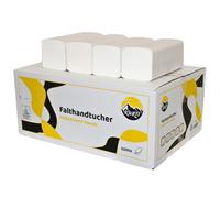 KURTT Serviettes en papier de qualité supérieure, 2 couches, pliage ZZ, 24 x 21 cm, pour distributeur, recy s et respectueuses de l'environnement, serviettes parfaites, blanches, 3200