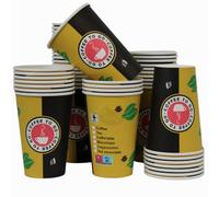 KURTT - Tasses à café à emporter - 300 ml - Gobelet jetable - Anti-fuite - Gobelet en papier - To-Go - Tasse à café en carton écologique - 12 oz - 500 pièces