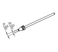 Kurtz Vario Ersa 0742ed2438h Pointe à dessouder pour X-tool Ø intérieur : 2,4 mm extérieur 3,8 mm Hochv ORE Innt Qté : 1