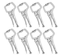 Kurtzy 13,3 cm Serre Joint en Métal en C avec Vis Réglable et Plaques Pivotantes (Lot de 8) - Mini Pince de Serrage de Soudure pour les Surfaces Inégales, Angles, Artisanat et Loisirs