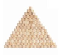 Kurtzy Cube en Bois (120 Pcs) - Petit Cube Bois Brut 2x2x2cm - Bloc Bois Naturel - Cube Bois Bricolage, Apprentissage, Loisirs Créatifs, Alphabet, Tampons, Lettres, Puzzle, Construction, Jouet, Nombre