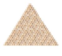 Kurtzy Petit Cube en Bois (300 Pcs) - Brut 1 x 1 x 1 cm - Bloc Naturel pour Bricolage, Loisirs Créatifs, Tampons, Puzzle, Jouet, Nombre