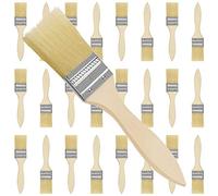Kurtzy Pinceaux Mur (Lot de 24) - Largeur Brosse 38,1 mm, Taille Totale 17,5 cm - Pinceau Plat Pro Pour Peinture Sur Écailles, Silicone, Gesso, Teintures, Vernis, Colles
