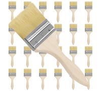Kurtzy Pinceaux Peinture Mur (Lot de 24) Largeur Brosse 76,2 mm Taille Totale 20 cm - Pinceau Plat Peinture Pro Parfait pour la Peinture sur Ecailles, Silicone, Gesso, Teintures, Vernis, Colles