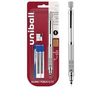 uni-ball Kuru Toga Elite Trousse de démarrage pour porte-mines 0,5 mm, HB #2, corps argenté, 1 pièce