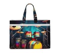 kurue Cool Drums Ensemble de batterie 26 x 38,1 cm 2 poches zippées Capacité généreuse pour dossiers - Idéal pour le travail et les voyages