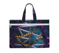 kurue DNA Chain Photo 26,1 x 38,1 cm Sac à main 2 poches zippées Grande capacité pour fichiers - Idéal pour le travail et les voyages, Stu