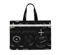 kurue Supernatural Symbols Sac à main 26 x 38,1 cm, 2 poches zippées, capacité généreuse pour dossiers - Idéal pour le travail et les voyages, Stu