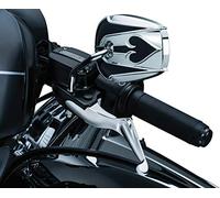 Kuryakyn 1 paire d'accessoires de guidon de moto Boss Blades d'embrayage et de frein pour motos Harley-Davidson Touring 2017-19 Chromé
