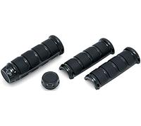 Kuryakyn 6781 Paire de poignées ISO pour Guidon de Moto Harley-Davison avec poignées chauffantes Noir Brillant