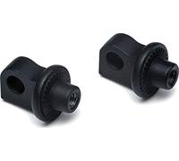 Kuryakyn 8898 Lot de 2 pédales de moto Noir satiné