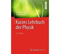Kurzes Lehrbuch Der Physik