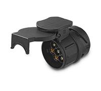 Kurzstecker 13 vers 7 pôles pour attelage de remorque-boîte de connexion mâle courte véhicule adapterstück mini attache-câble voiture caravane aHK liaison plastique adaptateur court 12 v