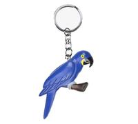 Kuscheltiere.biz Hyacinthe Ara Perroquet Bleu Oiseau Porte-clés Pendentif de Sac en Bois, bleu, taille unique