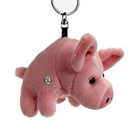 Kuscheltiere.biz - Porte-clés en peluche en forme de cochon porte-bonheur - Pendentif Diggy - Doudou Rose Unisex Enfant